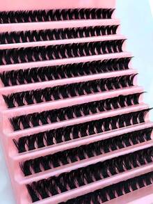 200 cặp mi giả D Curl, độ dày 10D-80D, 0.07mm, mi nối hỗn hợp 8-16mm, mi dày mềm mại tự làm, hiệu ứng mi cong kiểu anime dành cho người mới bắt đầu. - C - Xem 3