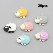 Assortment Of 5/10/20 Resin Animal Pendants In Various Colors, Perfect For DIY Jewelry Projects Such As Necklaces, Earrings, And Bag Charms. Makes An Ideal Small Gift For Family And Friends (Colors Are Random). - Multicolor - View 9