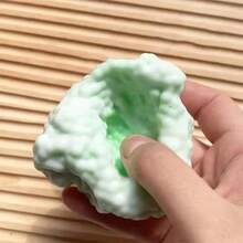 1pc Random Color Ice Cream Squeeze Stress Relief Ball, Soft Crackle Texture Squeeze Toy, Handmade Squeeze Ball For Anxiety Relief, Malleable Vacuum Decompression Ball, Helps Focus & Relaxation - Multicolor - View 5