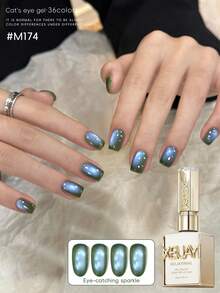 XEIJAYI 15ML Cat Eye Nail Polish Gel Soak Off Nail Magnetic Gel Polish Nail Art DlY For Salon At Home - 彩色 - 查看 19