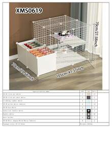 室内猫笼、猫屋、小型犬舍、宠物游戏围栏 - 彩色 - 查看 19