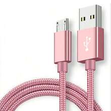 Kabel Charger Micro USB, 3 Paket (3,3 kaki/6,6 kaki/10 kaki) untuk Charger Android Micro USB ke USB A, Kabel Jalinan Nilon, Kompatibel dengan Galaxy S6 S7 Edge Note 5, Kindle, dan Lainnya - Merah - MultiWarna - View 15