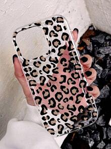 Funda de teléfono suave antideslizante con estampado de leopardo dorado simple y único, compatible con iPhone 11/12/13/14/15/16 Pro Max, a prueba de agua, a prueba de golpes, resistente a caídas y arañazos, versión internacional, no la versión nacional,mobile phones, bags, mobile accessories, phone cases, room decoration, accessories, transparent phone cases, summer, phone straps, men's phone cases, black phone cases, pink phone cases, mobile case for men, mobile case for women, mobile phone protection, beach accessories, strawberry treats, phone protection covers. - Estilo (1 pieza) - Ver 4