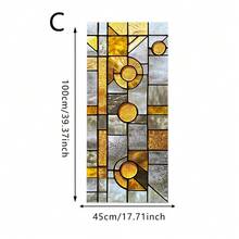 1/4pcsStylish Geometric Pattern Frosted Window Film Offers Heat Insulation, Light Blocking, And Privacy Protection, Suitable For Bathrooms, Bedrooms, Dining Rooms, Studies, And Home Decor. - Geometric Frosted Sticker - View 15