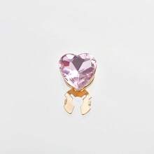 3 Colors Available, Fashionable & Elegant Heart Rhinestone Cuff Bracelet, Suitable For Daily Wear, Formal Occasions, Dates, Etc. - Multicolor - View 6