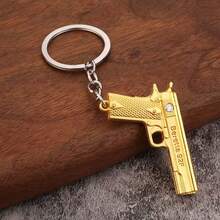 1 Peça Chaveiro Metálico Criativo Mini, Acessório de Carro Masculino, Pingente de Chaveiro Modelo de Simulação - Multicolorido - Visão 8