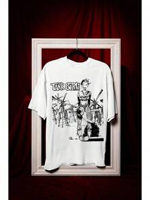 Maglietta Tank Girl, grafica a fumetti, streetwear, maglietta retrò a fumetti, t-shirt in cotone durevole, ultra morbida sulla pelle, design semplice e alla moda per tutte le occasioni - Bianco - Visualizzare 8