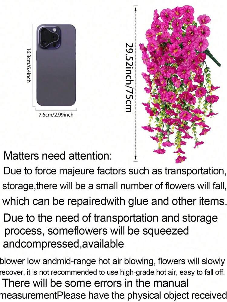Bộ 4/6/8 bông hoa bìm bìm nhân tạo màu xanh lá cây mùa xuân và mùa hè, kích thước 29,52 inch, hoa bìm bìm giả bằng lụa ngoài trời với lá bạch đàn, hoa treo trông như thật, chống tia UV, hoàn hảo cho trang trí đám cưới, nhà cửa, văn phòng, sân vườn, sinh nhật, kỷ niệm, lễ hội và lễ tốt nghiệp. - Màu hoa sen đỏ - Xem 6