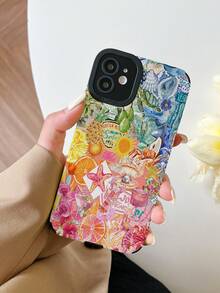 Ocean Summer Fruit & Ocean Collage Pattern Colorful Shockproof Full Coverage TPU Soft Phone Case For IPhone 17/17 Pro/17 Pro Max/16/16 Pro/16 Pro Max/15/15 Pro/15 Pro Max/14/14 Pro/14 Pro Max/13/13 Pro/13 Pro Max/12/12 Pro/12 Pro Max/11/11 Pro/11 Pro Max, Fashionable Vacation Style - Multicolor - View 3