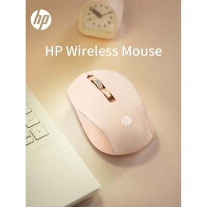  HP S1000 Plus Cute Silent Wireless Mouse, 2.4GHz Portable USB Mouse, Plug And Play, Suitable For Computers And Laptops, Perfect Holiday Gift