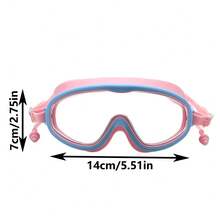 1 Pair Anti-Fog Waterproof Swimming Goggles With Large Frame, Silicone - Multicolor - View 13