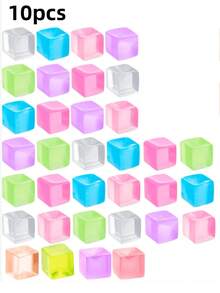 2/6/10pcs Adult Stress Relief Squeeze Balls, Ice Cube Squeeze Toys - Square Squeeze Ball Toys, Adult Stress Relief Balls, Squeeze Cube Stress Relief Toys, Small Size - 2個 - 查看 8