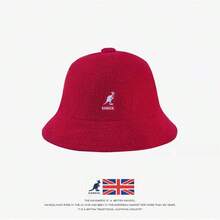 Kangol Kangaroo Hat - Boater Hat For Women, Suitable For Spring, Summer, Autumn And Winter, Making The Face Look Smaller.Round-Top Towel Cap For Men, A  Brand. KKVQ - Khăn tắm nhãn đen trắng, mũ ngư dân - Xem 8