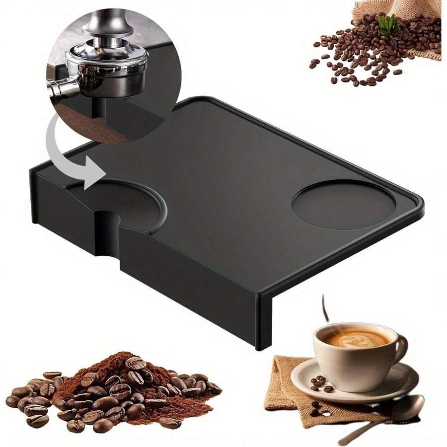 1 tấm lót nén cà phê espresso chống trượt kiểu Ý - Tấm lót nén cà phê espresso bằng silicon có bảo vệ cạnh, phụ kiện barista cao cấp màu đen, chống trượt và chống thấm nước, thích hợp cho nhà bếp gia đình và nhà hàng, quán cà phê, dụng cụ pha chế cà phê tại nhà, phụ kiện nhà bếp, có nhiều kích cỡ, quà tặng tân gia, Ngày của Mẹ, Ngày Nhà giáo, đám cưới, tiệc tùng. - Nhiều màu - Xem 1