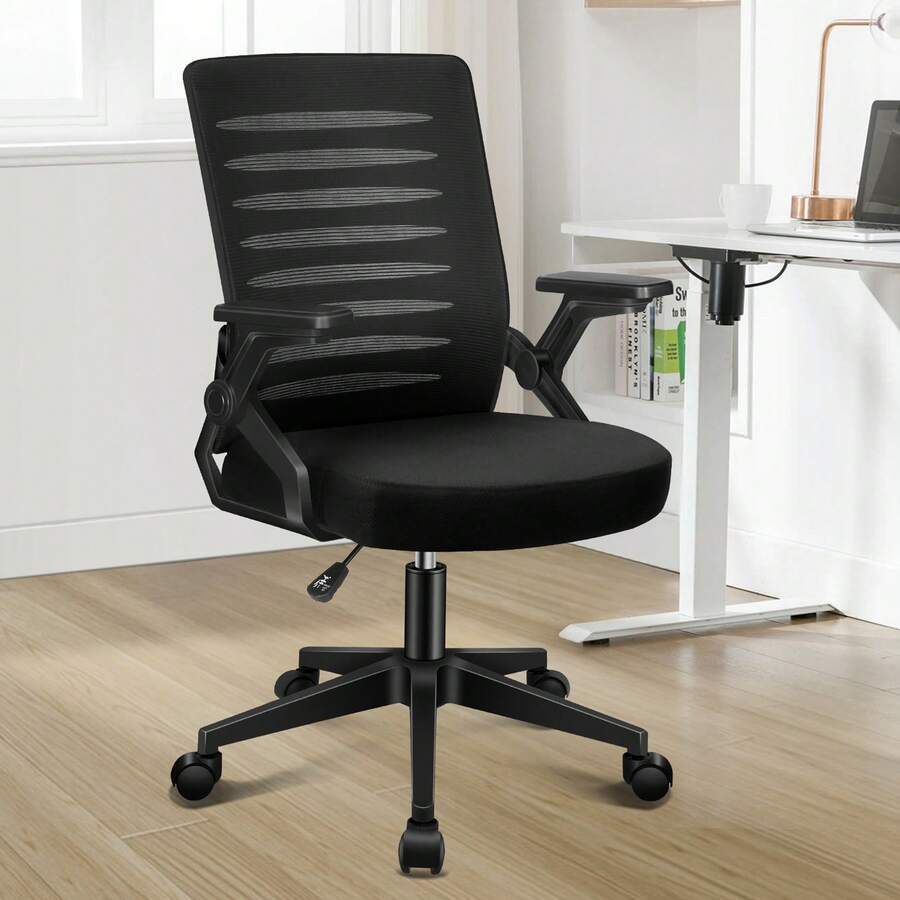 ALFORDSON Mesh Office Chair Executive Computer Fabric Seat Racing Work - 黑色 - 查看 1