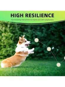 Dog Glow-In-The-Dark Ball, Durable Chew Toy Ball, Suitable For Small, Medium And Large Dogs, Can Be Used For Chewing And Training. (This Product Is An Elastic Ball, It Does Not Glow By Itself. Glow-In-The-Dark Ball, Size 5-6-7cm, Durable, Glowing, High-Elastic Rubber Material, Suitable For Teeth Training And Interactive Chewing For Small, Medium And Large Dogs.) - Multicolor - View 6