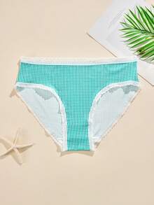 1 bộ đồ bơi mùa hè cỡ lớn dành cho nữ, đồ lót thời trang hàng ngày, màu xanh tươi mát. - Màu xanh bạc hà - Xem 2