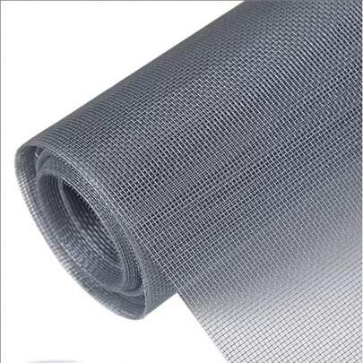 TOOLTRIZ Window Mosquito Net, Wide Coverage, Suitable For Repairing Screens And Sliding Screen Doors, Applicable For Patio, Balcony, Garden, Garden Privacy Screen, Mosquito Net, Black Fiberglass Mesh, Durable And Visible, Cuttable, Washable, Easy To Replace/Install/DIY