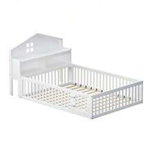 Kids Bed Frames, Headboards & Footboards - White+Solid Wood+140cm*200cm - View 9