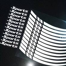 12pcs Sports + Line Wheel Vinyl Decals Stickers For Motorcycle & Car - Decorative Stickers - View 7