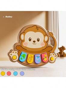 Cute Animal Shaped Baby Piano Toy, Electronic Keyboard With Colorful Keys And Animal Patterns - Interactive Music Learning Toy For Infants 6 Months+, Promotes Motor Skills And Cognitive Development, Fun And Design - Multicolor - View 14
