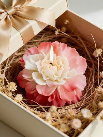 1pc Soft Reusable Easy Demold Simulation Carnation Candle Mold, Suitable For DIY Resin Soap Mud Pottery Crafts Home Decor, Romantic Floral Decor, Valentine's Day Mother's Day Birthday Aesthetic Home Decor