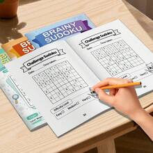 Sách Sudoku dành cho trẻ em và học sinh – Sudoku: 4 cấp độ kỹ năng, Người mới bắt đầu / Trung cấp / Nâng cao / Thử thách, Trò chơi giải đố 9x9 cổ điển, Đáp án đầy đủ, Rèn luyện kỹ năng giải quyết vấn đề và tư duy logic toán học. - Siêu Sudoku - Xem 8