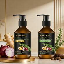 SUMIFANG Mirieta 蛋白去除洗发水和护发素套装，令秀发柔软蓬松，滋养秀发，强健发根，修复受损发质，防止分叉和毛躁，恢复秀发弹性，100克+100克 - 洗髮+護髮素 - 查看 10