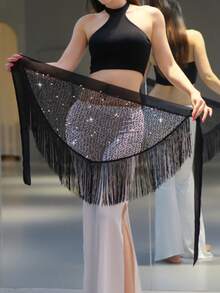 1pc Bohemian Tassel Waist Chain, Belly Dance Waist Apron, New Design Adjustable Waist Chain, Suitable For Women's Sequin Costumes, Dance Costumes, Applicable For Carnival Parties, Stage Performances - Multicolor - View 11