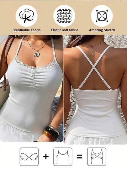 Áo thể thao hai dây không đường may bằng nylon mờ, có đệm ngực, thiết kế hở lưng gợi cảm, thích hợp cho nữ tập thể dục yoga.