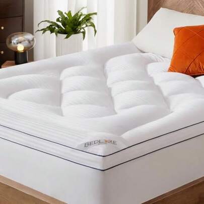 Queen Mattress Topper Thick Pillow Top Bed Cover for Back Pain Relief Soft Mattress Pad with Deep Pockets 6-18 inch