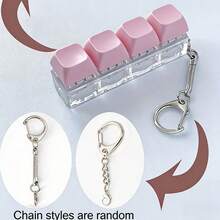 1pc Multi-Function Keycap Keychain - Button Toy, Adult Relaxation, DIY Keyboard Clicker, Focus & Entertainment - Multicolor - View 9