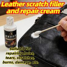 This Multi-Functional Leather Repair Kit Includes Dye And Leather Filler Repair Cream, Professional-Grade Leather Scratch Repair And Color Restoration Cream, Suitable For Repairing And Dyeing Leather Burns, Wear And Holes. - Liquid - View 5
