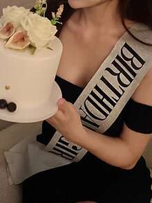 可定制姓名/Logo的生日派对闪亮肩带，非常适合生日和庆祝活动、生日装饰、选美比赛、婚礼、新娘派对、周年纪念、单身派对和其他场合。 - 彩色 - 查看 4
