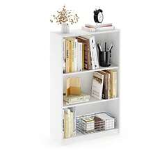 Furinno Jaya Simple Home 3-Shelf Bookcase White - Blanco - Ver 2