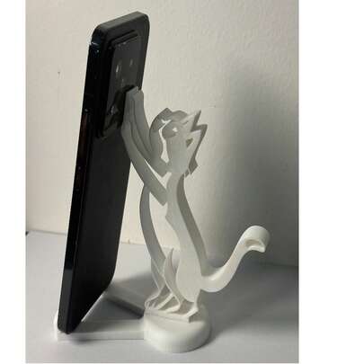 1 chiếc giá đỡ điện thoại hình mèo dễ thương, dùng để xem phim rảnh tay, trang trí bàn làm việc, giá đỡ điện thoại có thể tháo rời, quà tặng độc đáo - Giá đỡ điện thoại hình mèo đa năng, giá đỡ điện thoại sáng tạo kiểu hoạt hình - Lưu trữ trên bàn làm việc văn phòng, làm bằng nhựa, giá đỡ điện thoại hình động vật tối giản, quà tặng ngày lễ