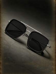 1 Cặp kính thời trang nam gọng kim loại phong cách đường phố - nhiều màu - Xem 3