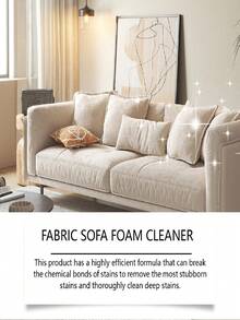 JAYSUING 100ml Fabric Sofa Foam Cleaner, Waterless Stain Remover Suitable For Sofa, Mattress, Carpet And Upholstery - Liquid - View 5