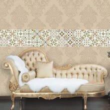OUTANA Self-Adhesive Vinyl PVC Mural Style Decorative Wall Stickers, Removable And Easy To Install, Suitable For Living Room, Bedroom, Corridor, Kitchen, Baseboards And Various Scenes, Available In 10/15/20/30cm Widths - Multiple Styles - View 6