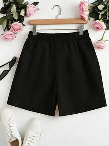Disney Official Authorization | Women's Casual Shorts. Featuring A Mickey Mouse Head Silhouette, Combined With 2026 Rainbow Castle, Fireworks And Balloon Elements. This Lightweight, Mid-Length Summer Beach Short Is Suitable For Fans Of All Ages, Perfect For Vacations, Outings, And Daily Casual Wear. - 黑色 - 查看 2