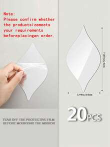 10pcs/15pcs/20pcs Self-Adhesive Teardrop Mirror Decorative Acrylic Wall Stickers For Home Decor, Mirror Background Gifts Birthday Graduation Room Decor Wall Decor Bathroom Decor Bedroom Decor Room Decoration Stuff Living Room Decor House Decor Home Decor Living Room Wall Art Wall Paper Personalised Stickers Mirror Wall Wall Mirror Mirror For Room - Silver - View 11