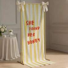 20x63in She Found Her Honey Bachelorette Party Banner, Bachelorette Tapestry, Bach Weekend Backdrop, Bridal Shower Fabric Sign - 1 - 查看 2