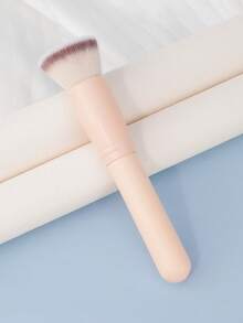 1pc Large Size Powder Brush, High Quality Makeup Brush Professional Makeup Tool, Wooden Handle Makeup Brush For Women, Soft Bristles Multi-Purpose Makeup Brush - Multicolor - View 4