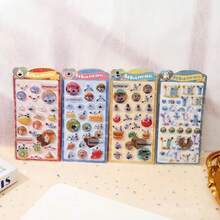 3D/DIY Stickers, Cute Japanese 3D Embossed Stickers: Suitable For Children's Rewards, DIY Diary Decoration - Multicolor - View 6