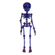 3D Movable Skeleton Doll - 20cm (7.9 Inches) Adjustable Joints Skeleton Toy, Creative Stress Relief Desk Decor, Suitable For Children Over 3 Years Old, Cool Halloween Gift For Boys And Girls - Multicolor - View 6