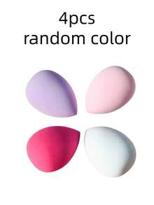4pcs Makeup Sponge Set, Suitable For All Skin Types, Dry And Wet Use, Easy To Create Perfect Makeup Base, Applicable For Cream, Powder And Liquid Cosmetics. Ideal For Room Decor, Vanity Table, Travel, Bedroom Placement, And More. A Great Christmas Gift Choice, Essential Makeup Tool, Perfect Present For Beauty Lovers, Suitable For Gifting, Travel Essentials, And Various Scenarios. - Multicolor - View 9