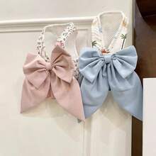 1pc Cute High-End 3-In-1 Outdoor Chest Harness Leash, Bow Tie Half Vest Style, Suitable For Dogs, Pomeranians, Teddy Bears And Other Pets - Multicolor - View 5