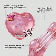 NEE DOH Heart-Shaped Pinching Music, Soft And Comfortable To The Touch, Non-Sticky, Fast Rebound, Cute And Small Shape, Portable Palm Toy - Hồng - Xem 5