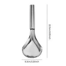 1件套手动不锈钢刨冰器，水果勺，南瓜雕刻工具，烘焙小工具，大号冰淇淋勺 - 銀色 - 查看 3