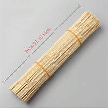 100pcs 11.8 Inch Natural Bamboo Skewers - Ideal For Barbecue, Candied Hawthorn, Crafts And Meatballs - A - View 9